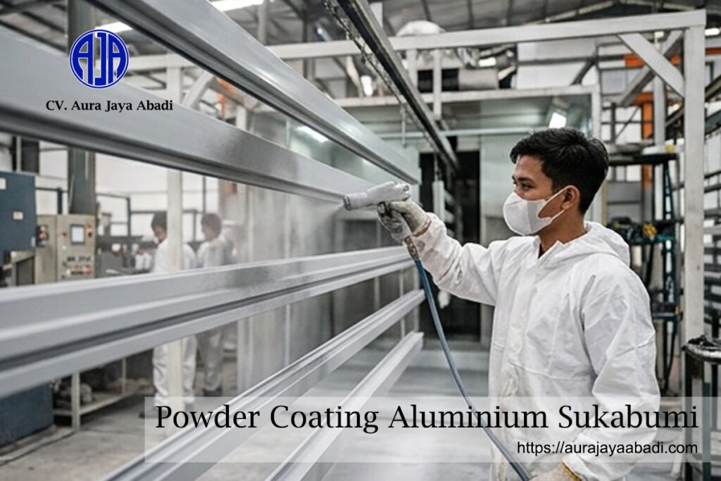 cat powder coating aluminium Sukabumi