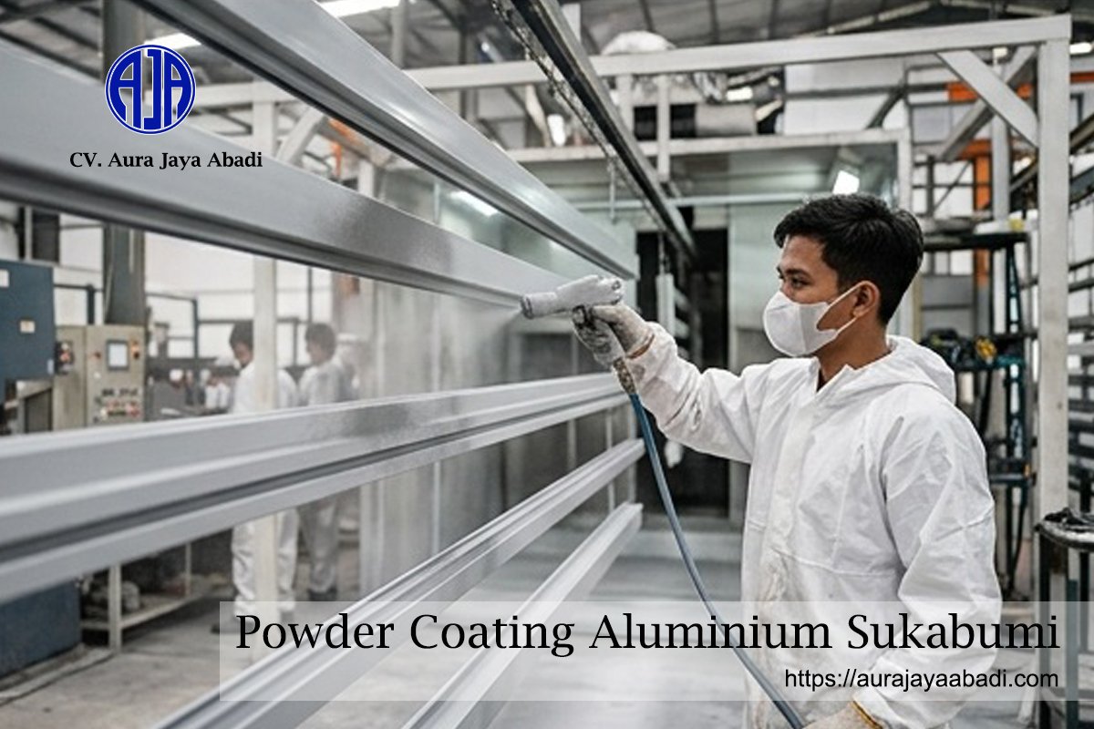 cat powder coating aluminium Sukabumi