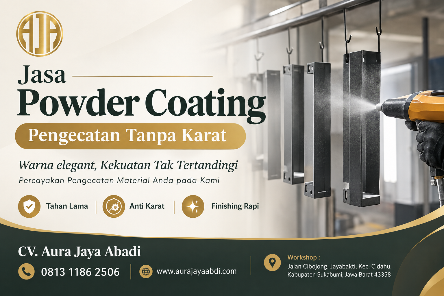 jasa powder coating profesional